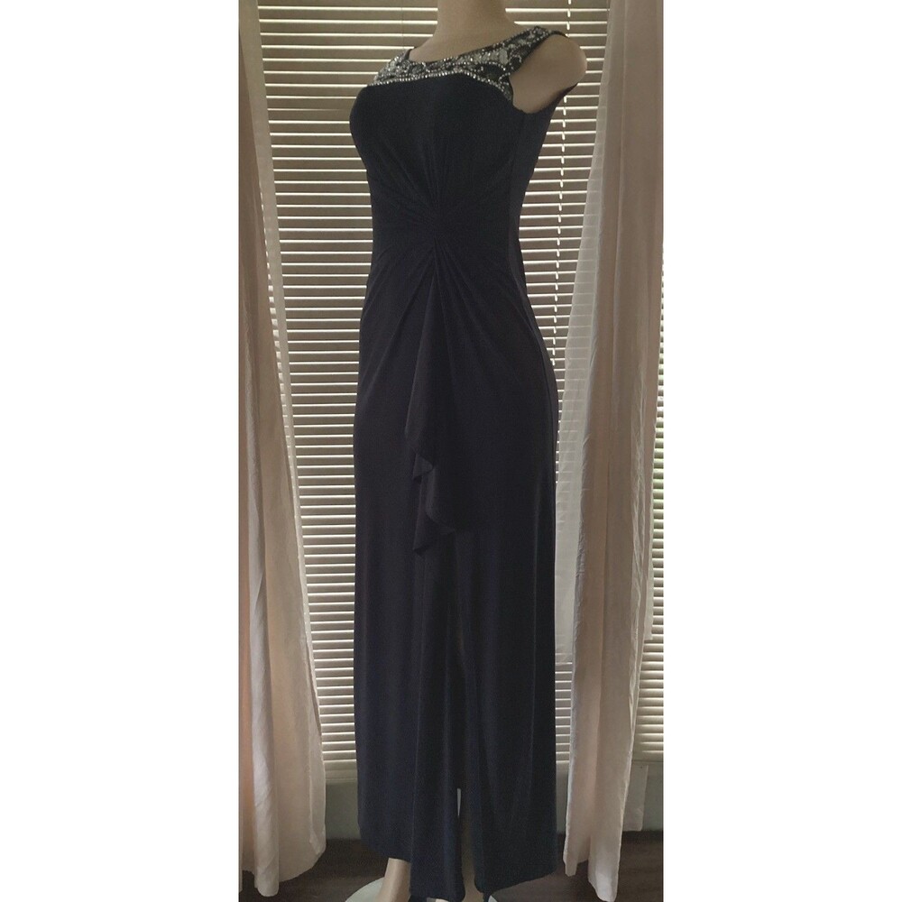 Patra Women's Dress Evening Gown Dress Charcoal New Size 4
